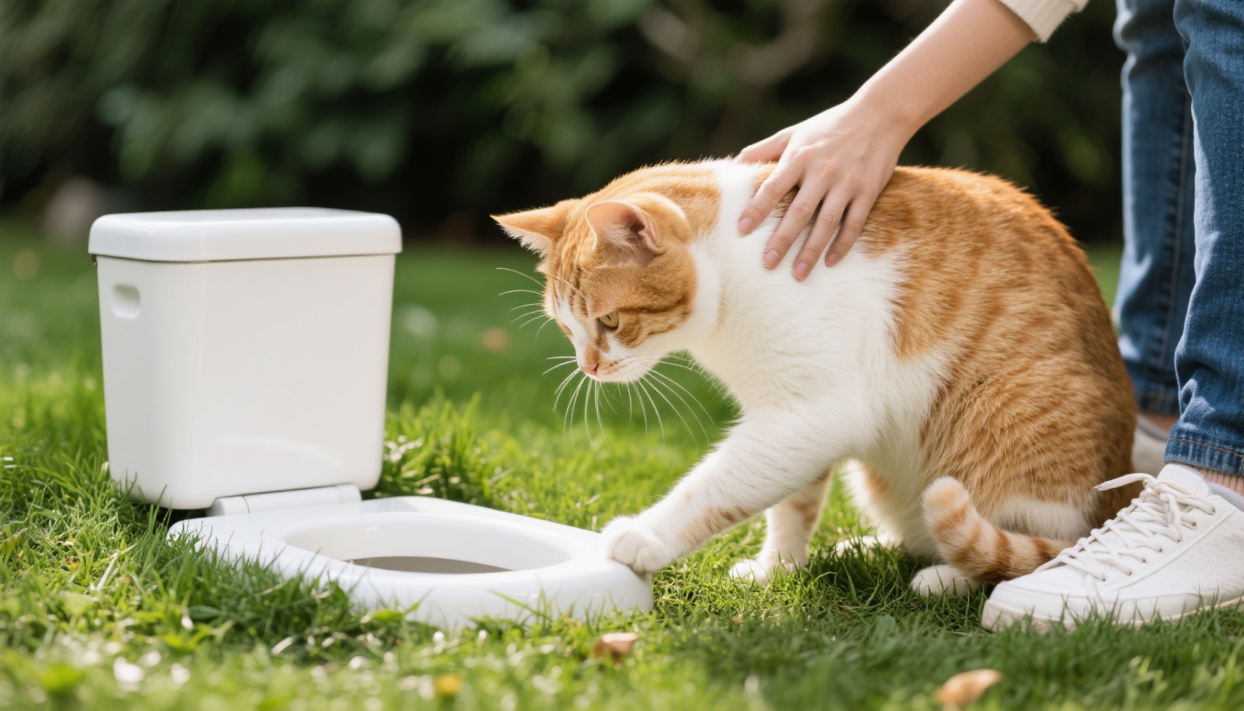 如何训练你的猫在户外上厕所