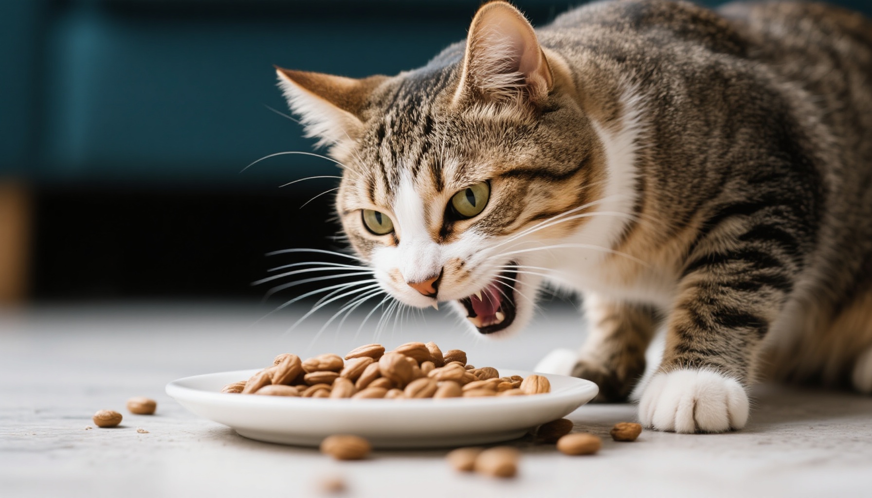 如何管理猫的食物攻击行为