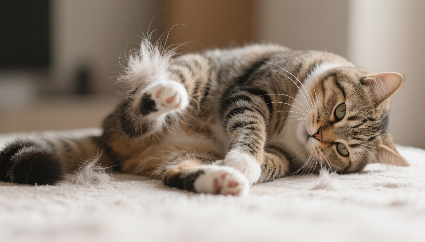 求助，我的猫在拔自己的毛！我该怎么办？