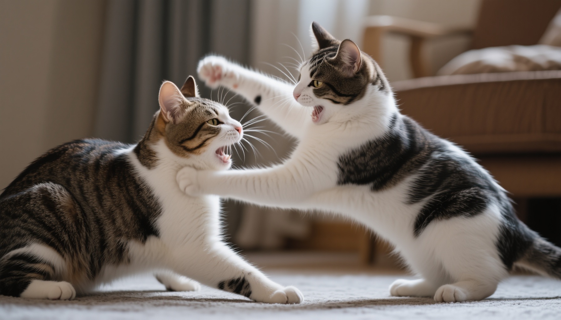 我的猫是在玩耍还是在打架？